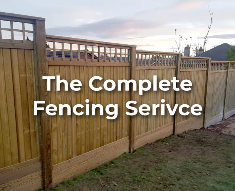 Wooden fencing in Wrexham