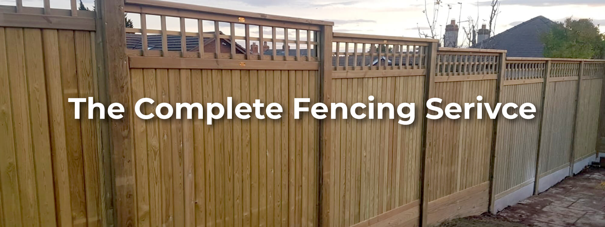 Wooden fencing in Wrexham